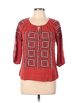 Solitaire 3/4 Sleeve Blouse (view 1)