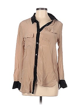 Moda International Long Sleeve Silk Top (view 1)