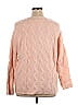 Cj Banks Color Block Solid Pink Pullover Sweater Size 1X (Plus) - photo 2