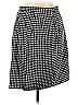 Essentials by ABS Houndstooth Jacquard Argyle Checkered-gingham Grid Plaid Tweed Graphic Polka Dots Black Casual Skirt Size 12 - photo 2