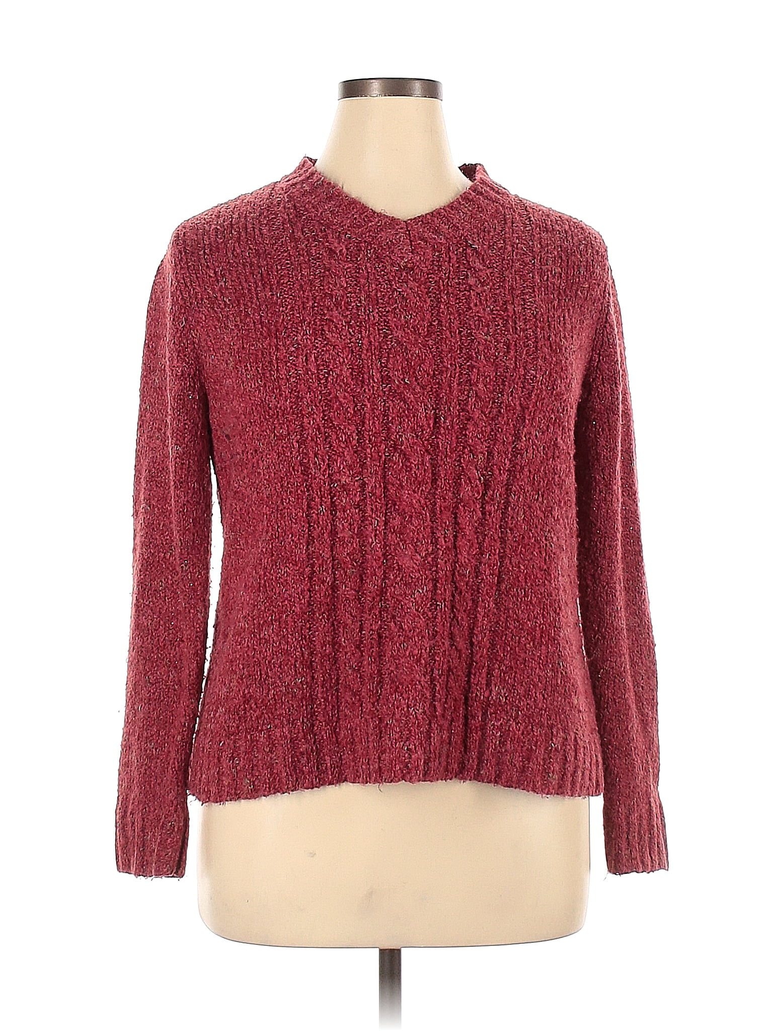 Croft & Barrow Burgundy Pullover Sweater Size XL - 44% off | thredUP