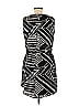 Gap 100% Polyester Graphic Zebra Print Black Casual Dress Size M - photo 2