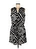 Gap 100% Polyester Graphic Zebra Print Black Casual Dress Size M - photo 1