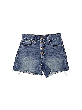 Madewell High-Rise Denim Shorts in Burke Wash: Button-Front Edition (view 1)