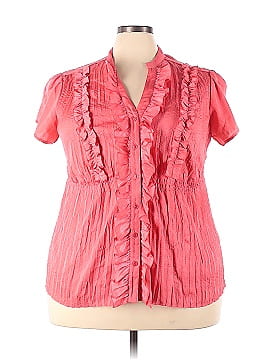 Lane Bryant Outlet Short Sleeve Blouse (view 1)
