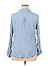 Ann Taylor Factory 100% Rayon Blue Long Sleeve Button-Down Shirt Size XL - photo 2