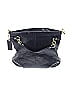 Coach 100% Leather Solid Black Purple Leather Shoulder Bag One Size - photo 2