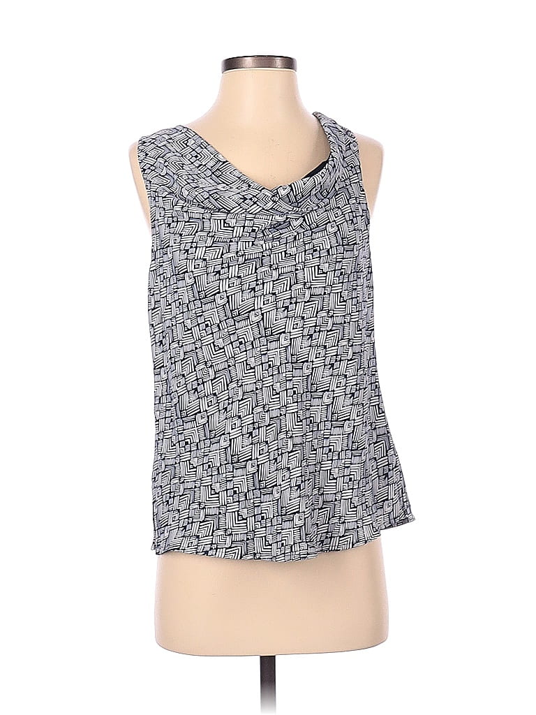Pre-owned Veronica M Sleeveless Blouse In Blue