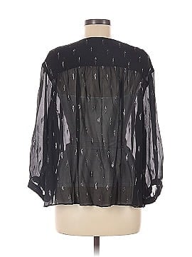 & Other Stories Long Sleeve Silk Top (view 2)