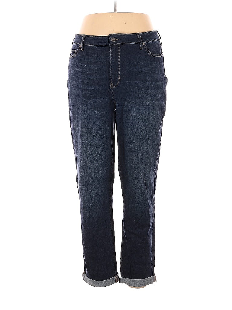 Croft & Barrow Solid Blue Jeans Size 18 (Plus) - 31% off | thredUP