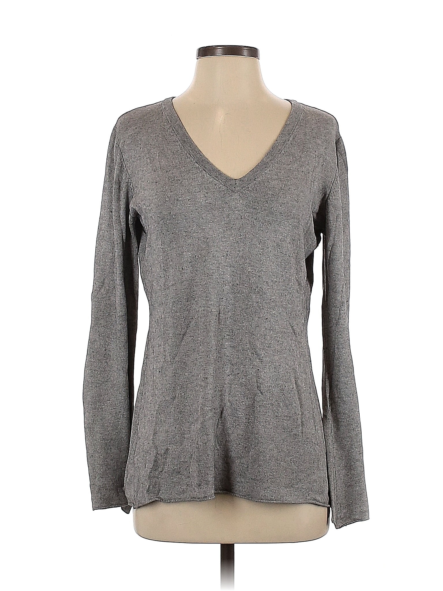 Newport News Gray Silk Pullover Sweater Size M - 73% off | thredUP