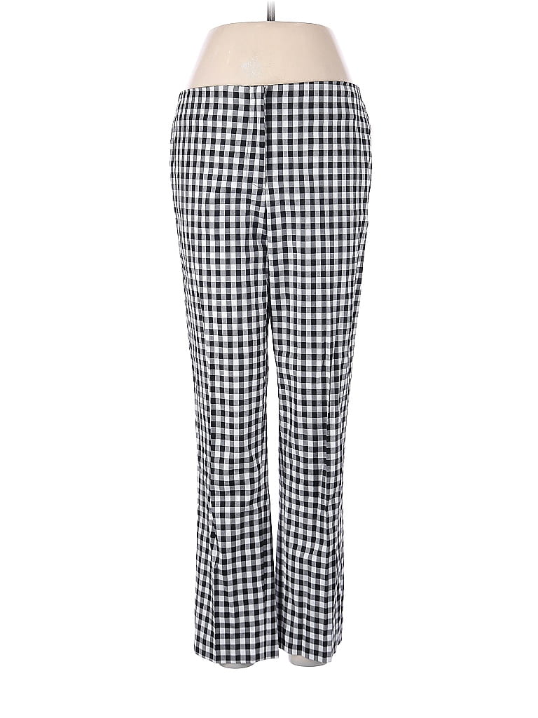 Elliott Lauren Houndstooth Argyle Checkered-gingham Grid Plaid Blue Casual Pants Size 6 - photo 1