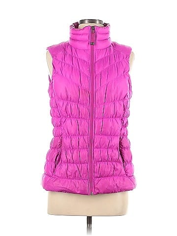 Athleta 100% Nylon Solid Pink Vest Size M - 56% off