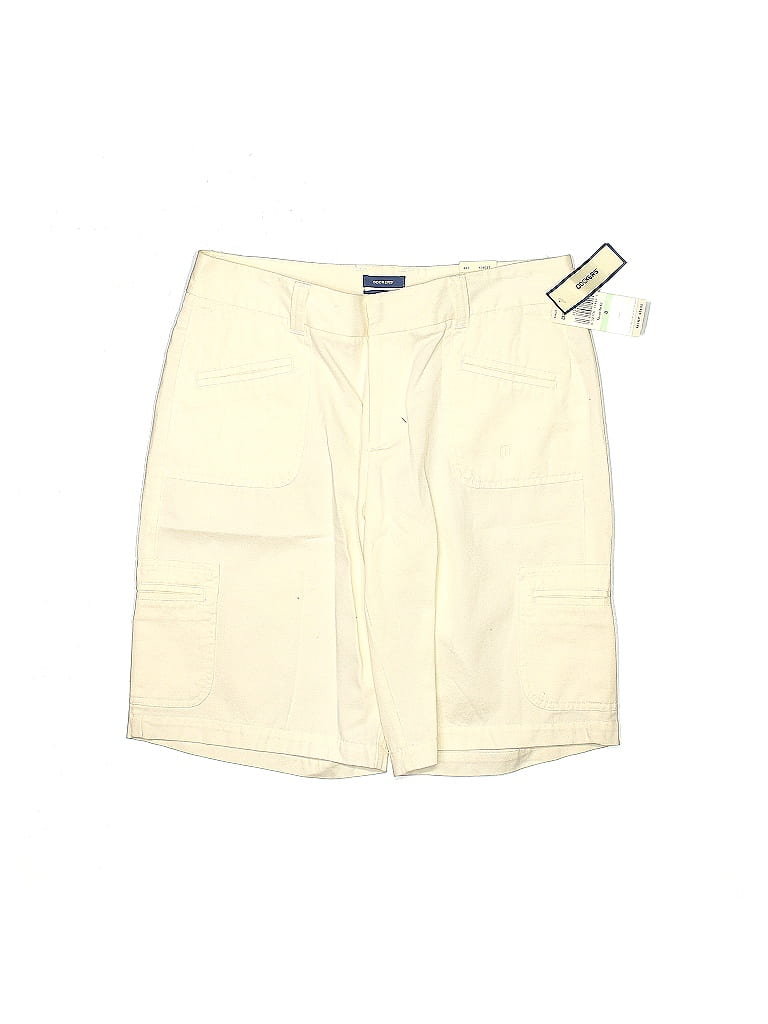 Dockers 100% Cotton Ivory Khaki Shorts Size 8 - photo 1