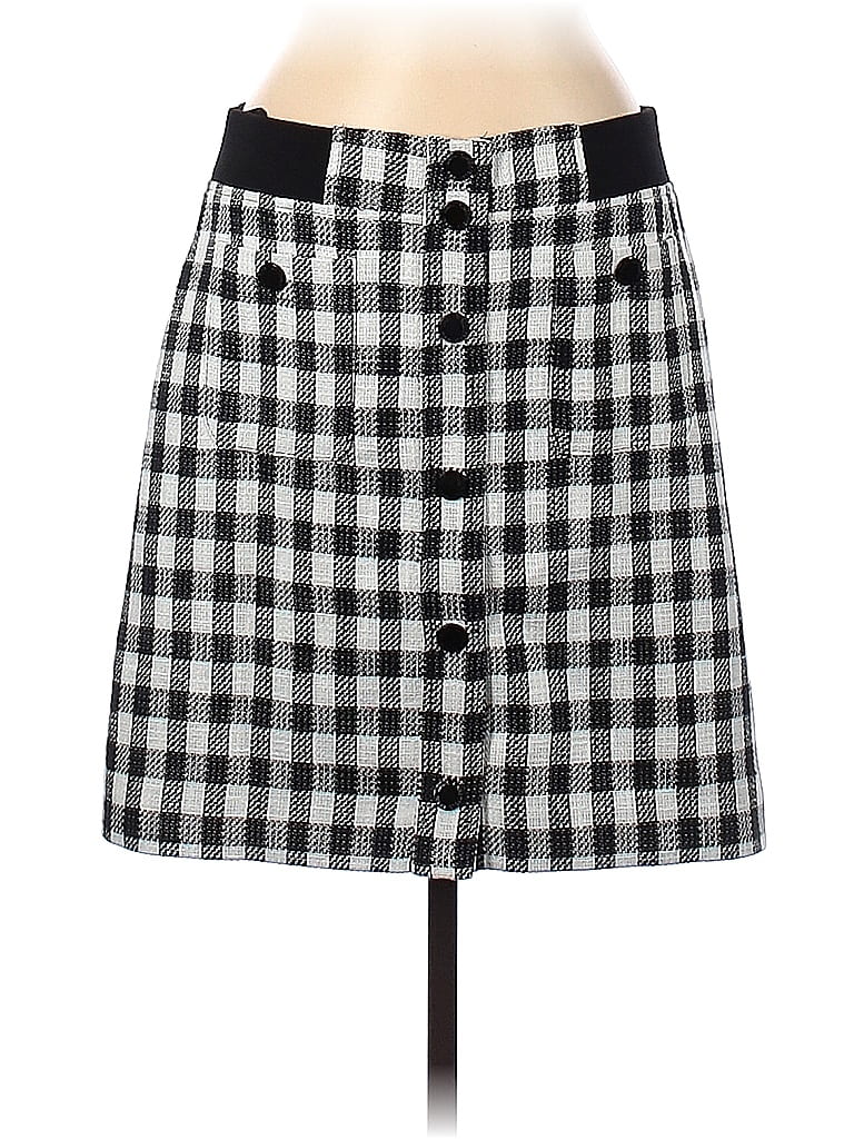 Karl Lagerfeld Paris Checkered-gingham Plaid Multi Color Black Casual ...