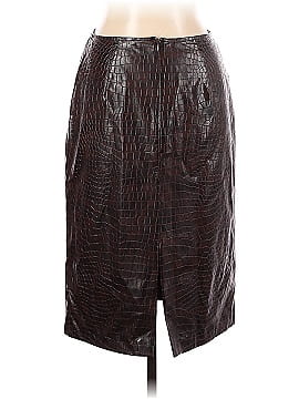 Neiman Marcus Faux Leather Skirt (view 2)