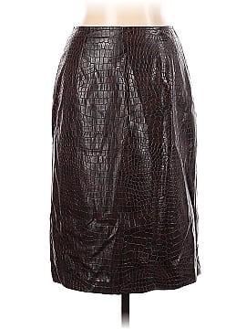 Neiman Marcus Faux Leather Skirt (view 1)
