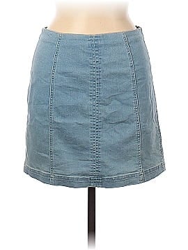 Molly Green Denim Skirt (view 1)