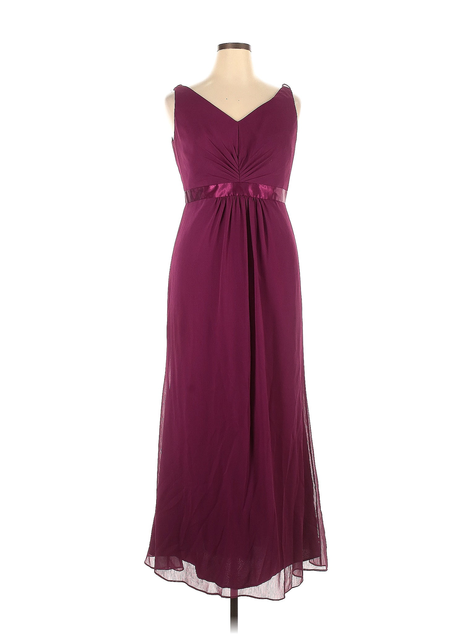 David's Bridal 100 Polyester Solid Purple Cocktail Dress Size 14 73 off thredUP