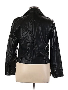 Elodie Faux Leather Jacket (view 2)
