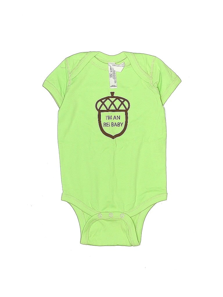 Rabbit Skins 100% Cotton Green Short Sleeve Onesie 9-12 MO / 12 MO - photo 1