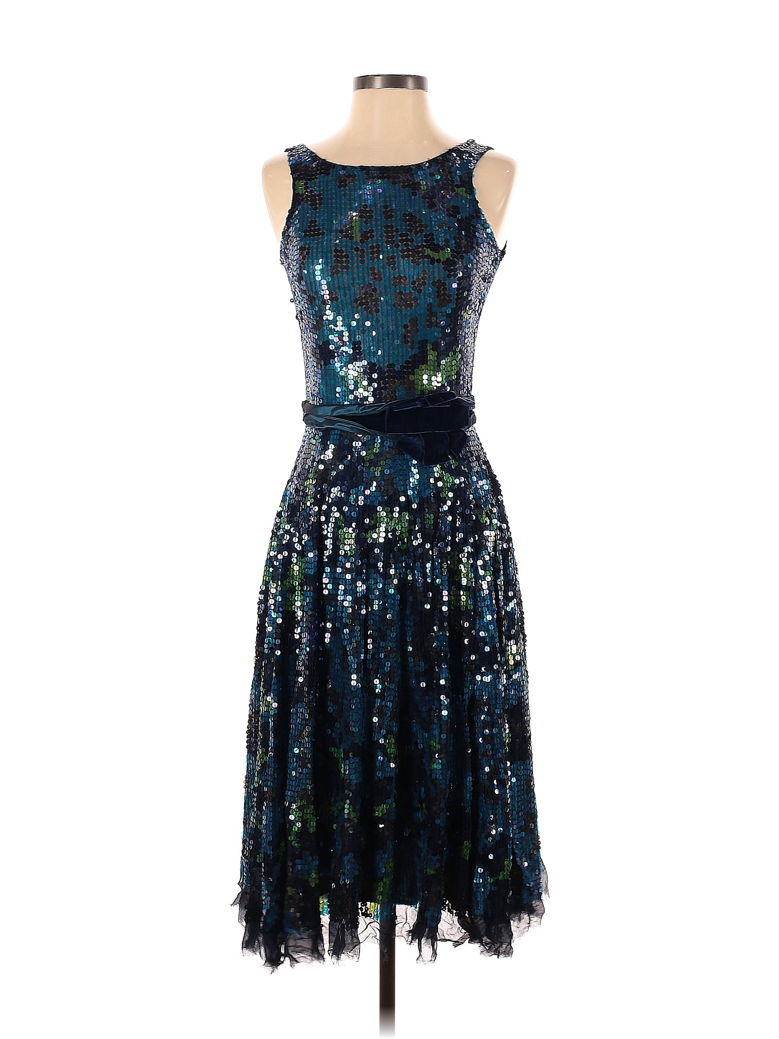 Tracy Reese 100% Silk Multi Color Blue Cocktail Dress Size 2 - 80% off ...