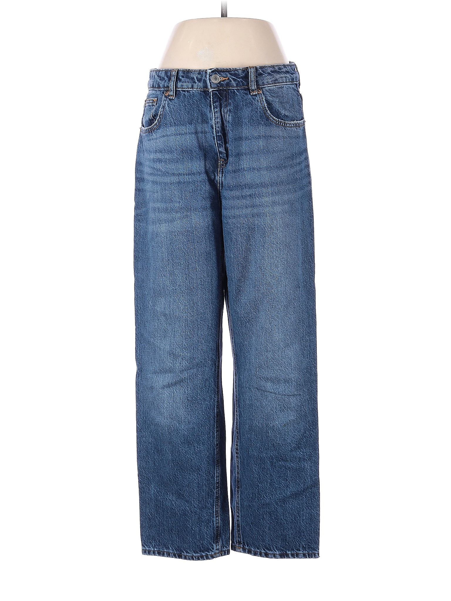 Lucky Brand 100% Cotton Solid Blue Jeans Size 0 - 68% off