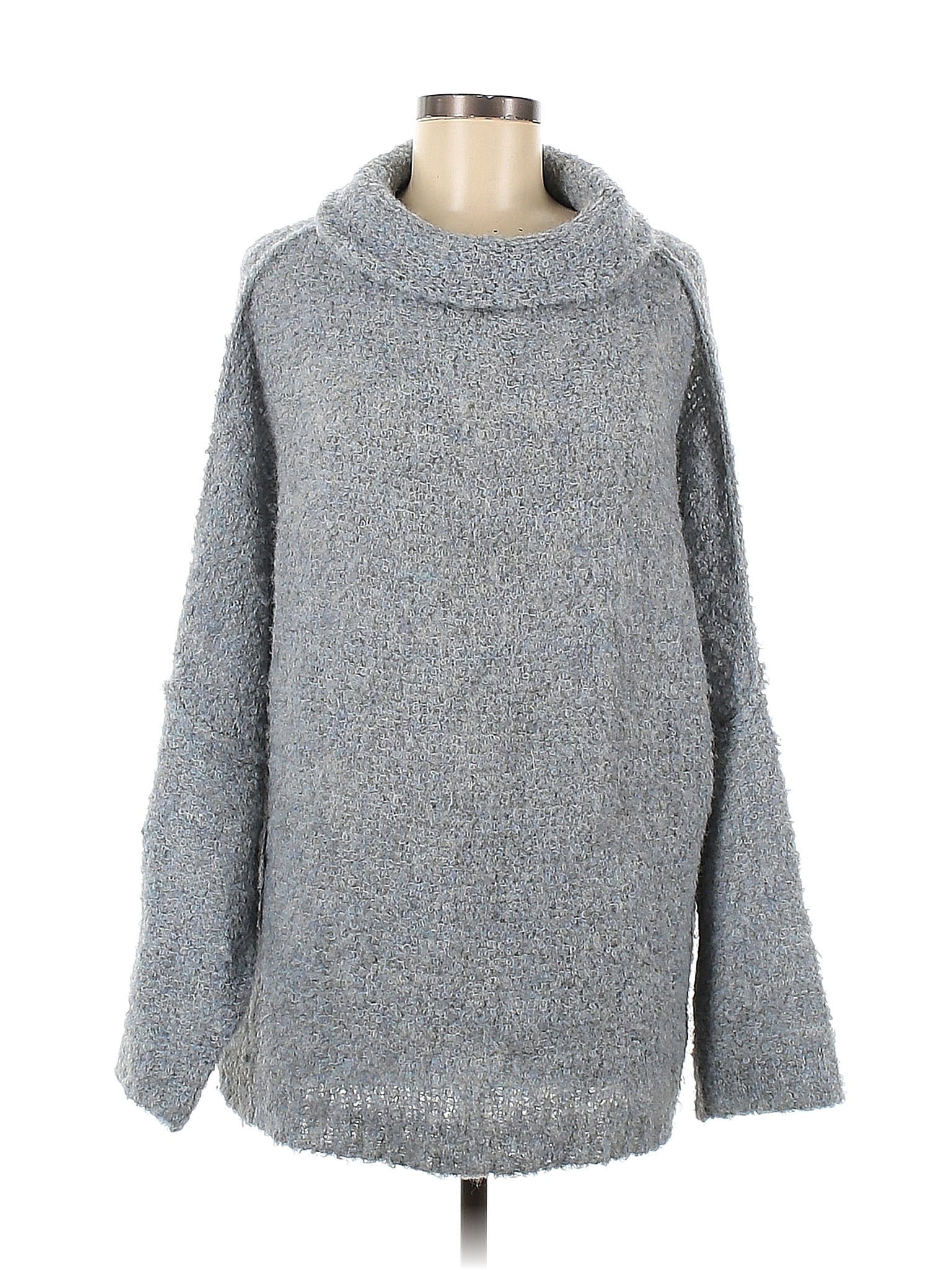 Free People Gray Turtleneck Sweater Size M - 62% off | thredUP