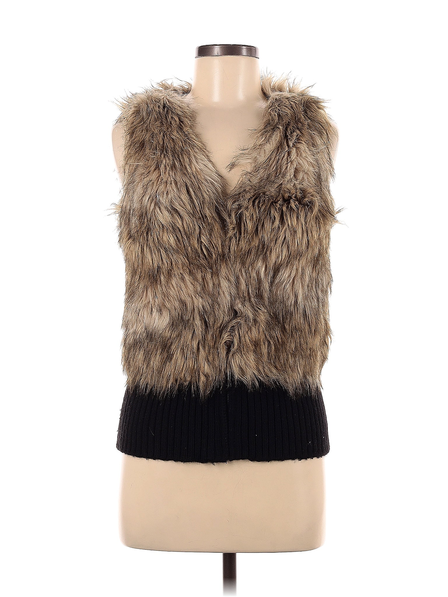 Juicy Couture 100% Acrylic Tan Brown Faux Fur Vest Size P - 77% off ...