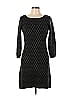 Charming Charlie Solid Black Casual Dress Size L - photo 1