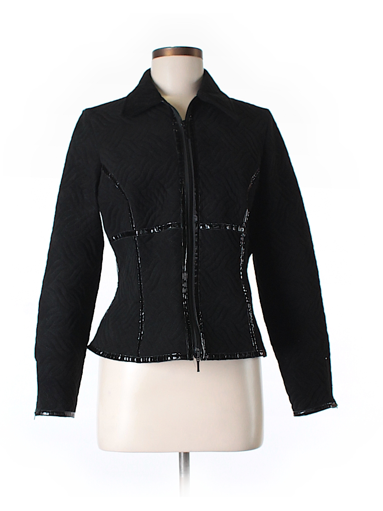 Anne Fontaine 100% Polyester Solid Black Jacket Size 42 (EU) - 94% off ...