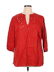 Jones New York Signature Long Sleeve Blouse
