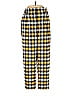 Topshop Tortoise Checkered-gingham Plaid Yellow Casual Pants Size 2 - photo 1