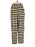 Topshop Tortoise Checkered-gingham Plaid Yellow Casual Pants Size 2 - photo 2