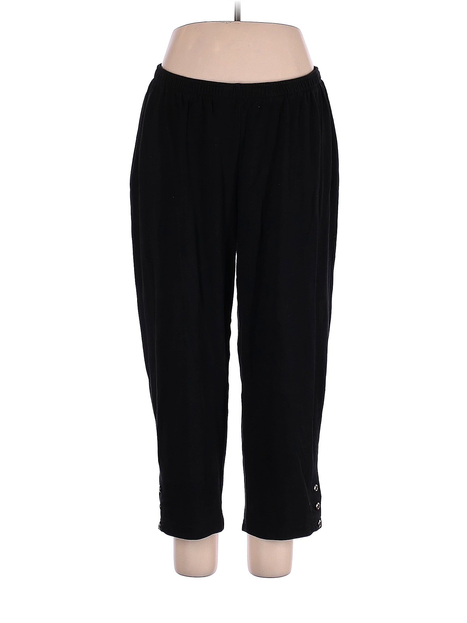 Cathy Daniels Solid Black Sweatpants Size 1X (Plus) - 50% off | thredUP