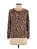 Buffalo by David Bitton Tortoise Animal Print Leopard Print Brown Tan Pullover Sweater Size S - photo 1