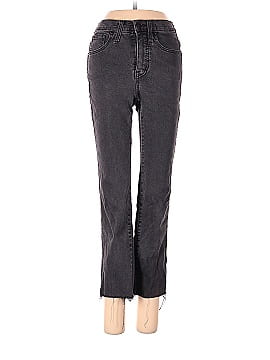 Madewell Petite Stovepipe Jeans in Banberry Wash: Raw-Hem Edition (view 1)