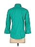 Perry Ellis Teal 3/4 Sleeve Button-Down Shirt Size 4 - photo 2