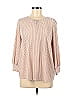 Adrianna Papell Tan Long Sleeve Blouse Size M - photo 1