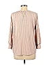 Adrianna Papell Tan Long Sleeve Blouse Size M - photo 2