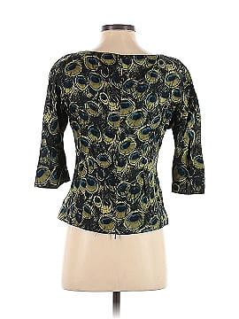 Milly 3/4 Sleeve Silk Top (view 2)