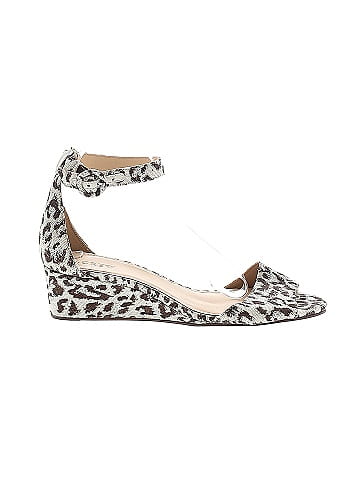 J crew leopard clearance wedges