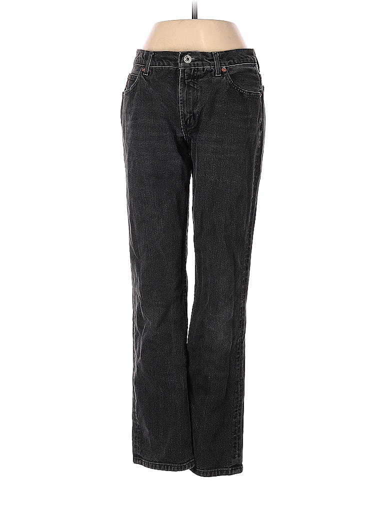 Guess Jeans 100% Cotton Marled Tortoise Chevron-herringbone Gray Black Jeans 27 Waist - photo 1