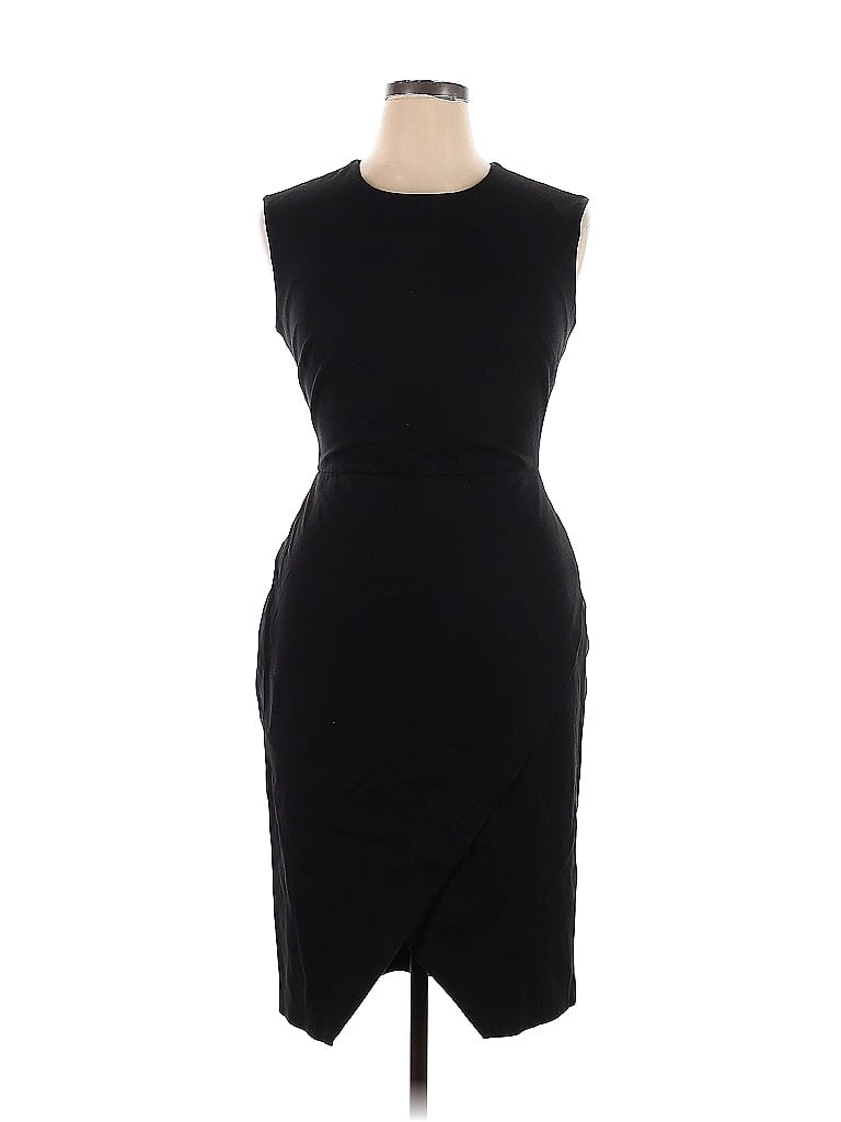 Banana Republic Solid Black Casual Dress Size 14 70 off thredUP