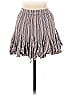 Vintage Havana 100% Rayon Checkered-gingham Stripes Gray Pink Casual Skirt Size S - photo 2