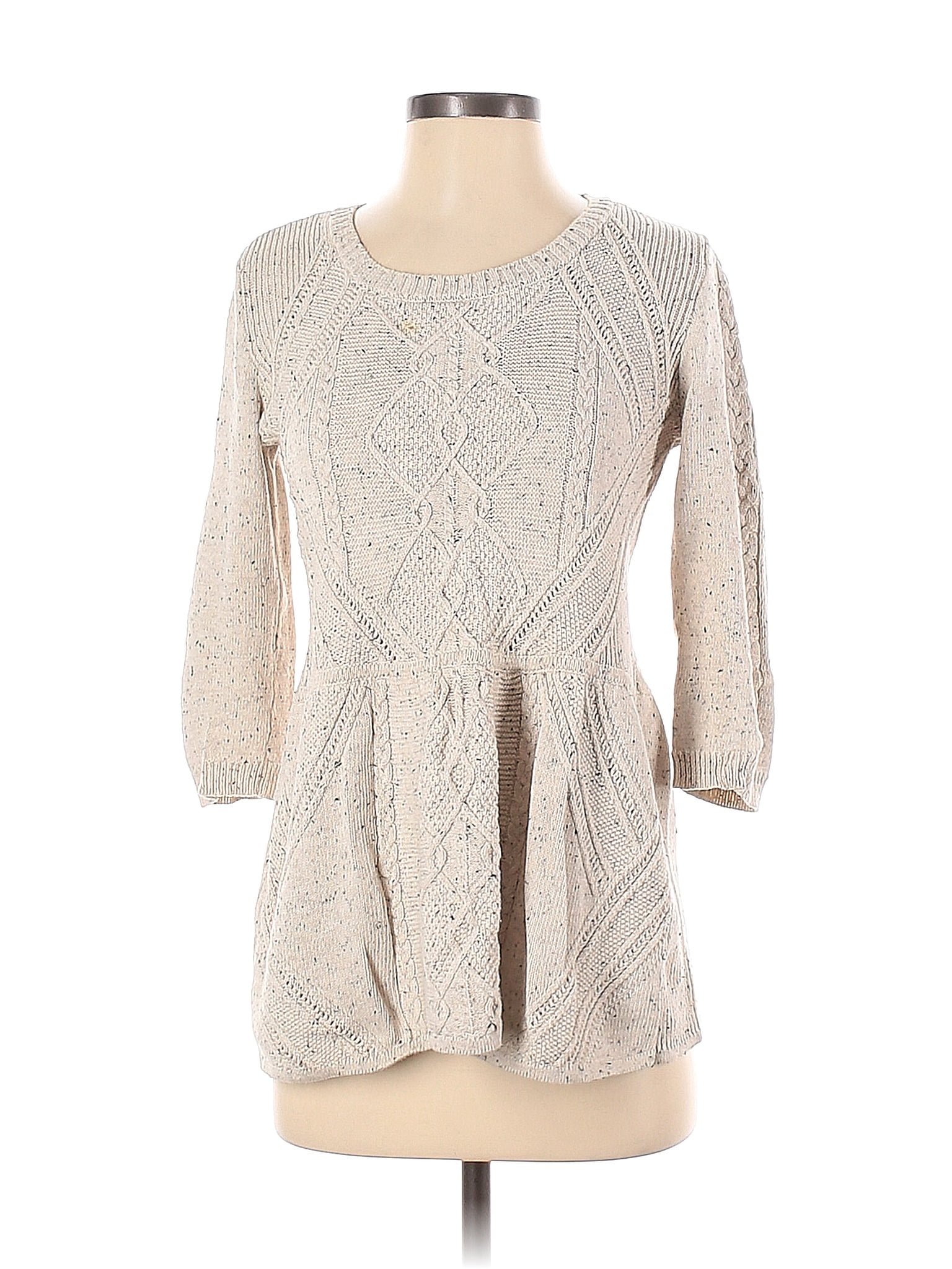 Ivanka Trump Color Block Silver Pullover Sweater Size XS 74 off