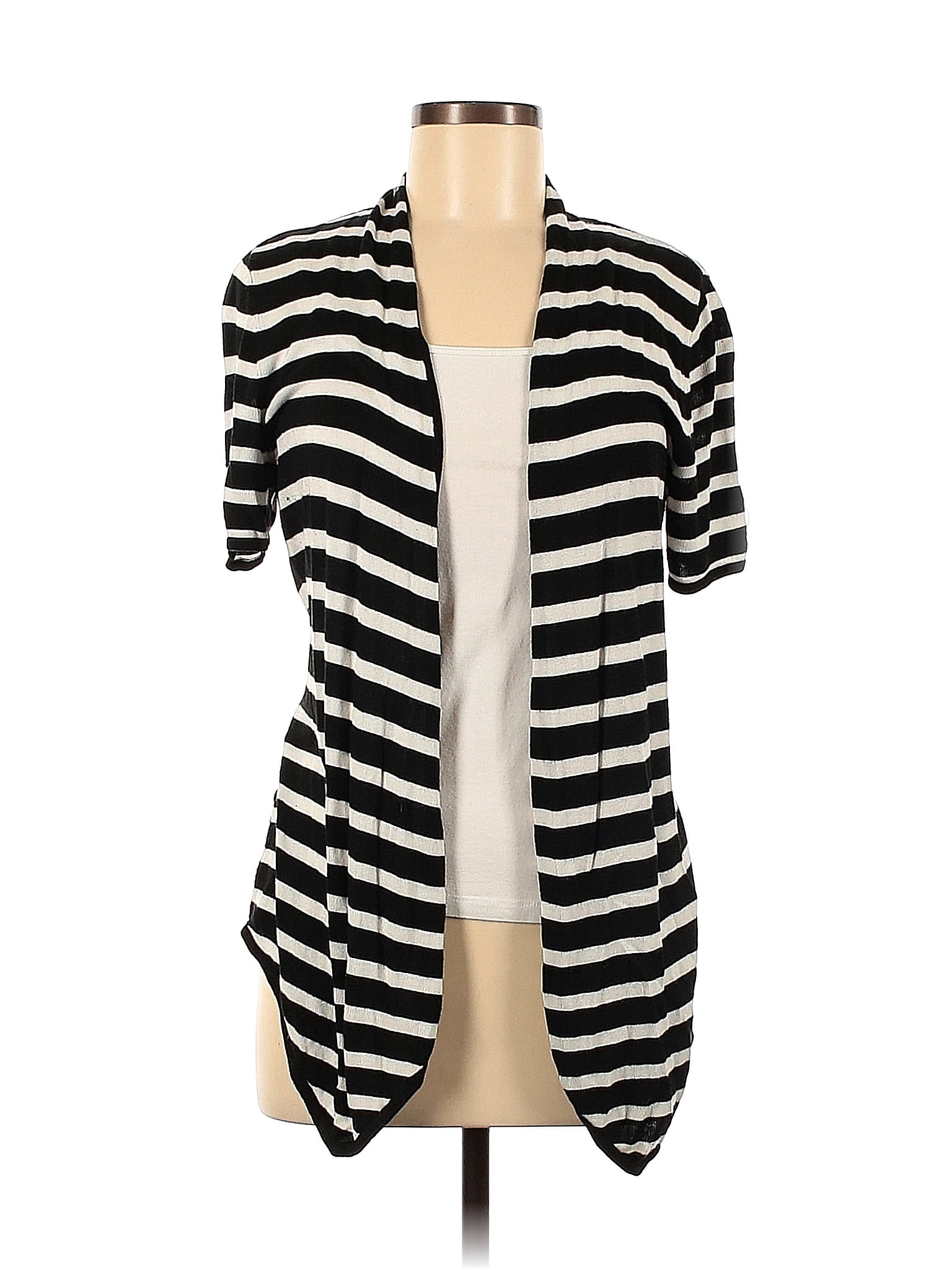 White House Black Market 100 Rayon Black Cardigan Size M 69 off