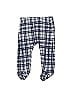 Perry Ellis Checkered-gingham Grid Plaid Blue Casual Pants Size 9 mo - photo 1