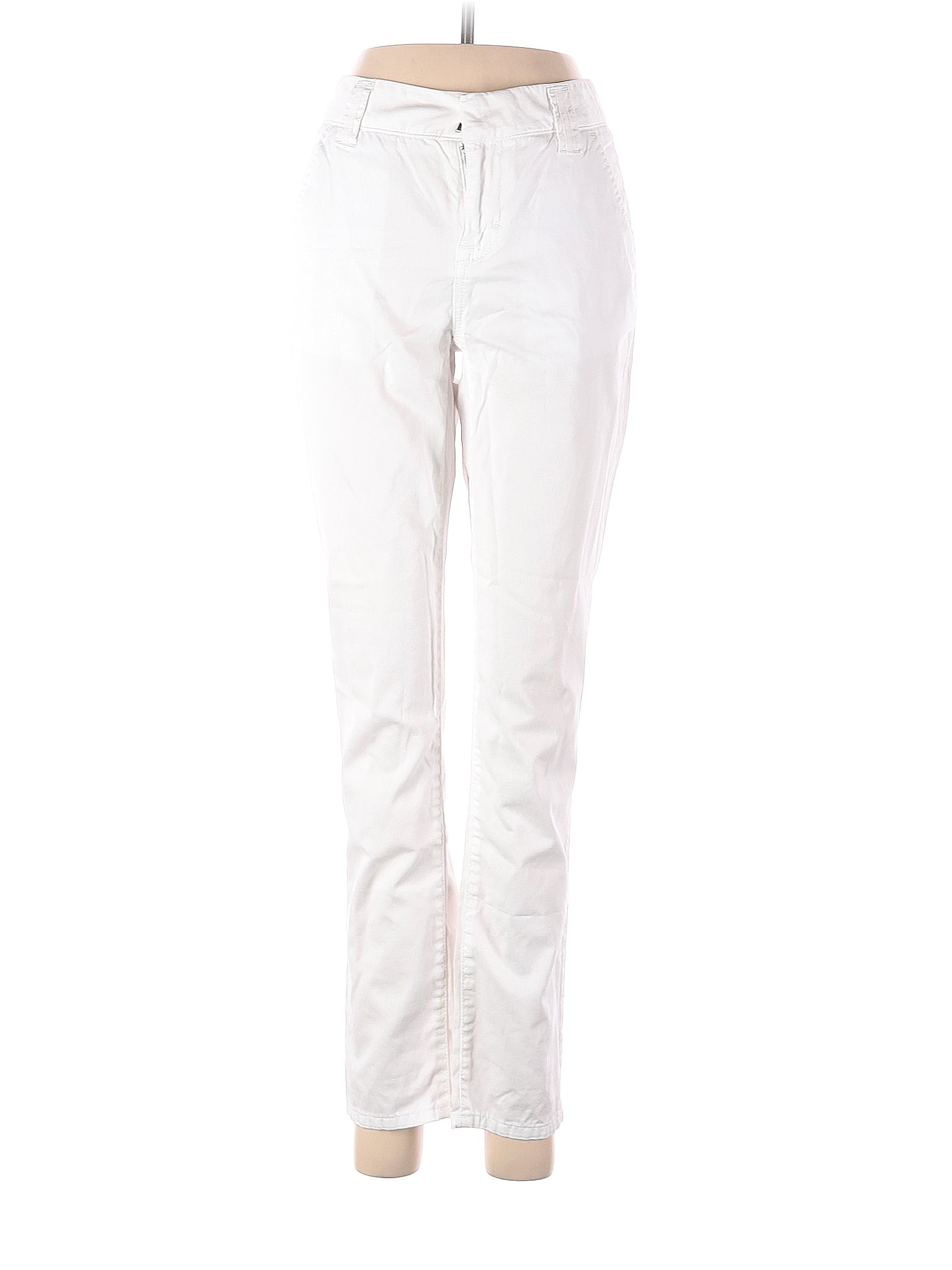 JCPenney 100 Cotton White Khakis Size 4 48 off thredUP