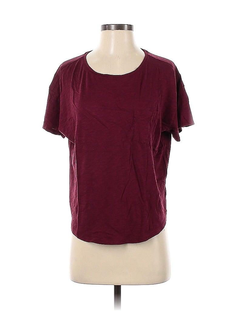 Old Navy Burgundy Short Sleeve T-Shirt Size 3 - photo 1